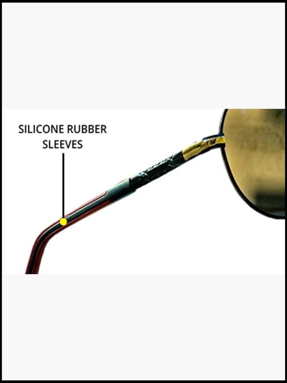 Polarized Navigator Sunglasses for Large Heads with Hard Case